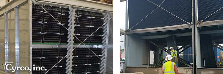 Splash and Fill Fill Media in Metal Factory Assembled Cooling Towers