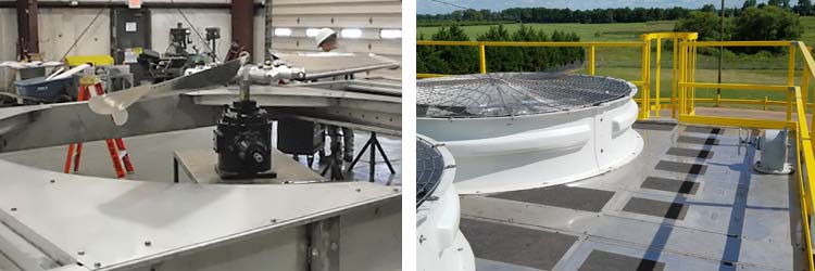 Metal cooling tower fan decking side wall replacement stainless steel Metal cooling tower fan decking side wall replacement stainless steel