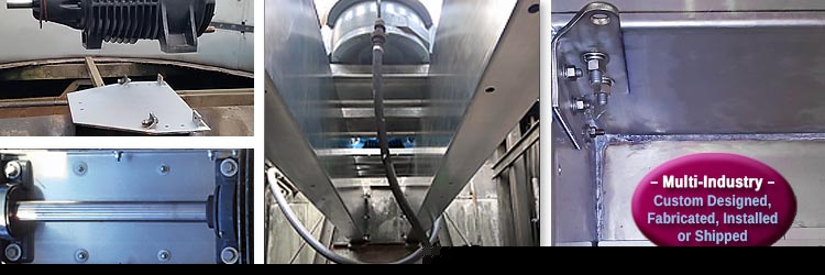 Cyrco, inc.'s Metal Fabrication Services are Available for Other Industries Outside of the Cooling Tower Arena and Include Parts Manufacturing for Equipment Mounts, Support Braces, and Other Metal Parts Needs. Custom metal fabricated parts including equipment mounts for any industry