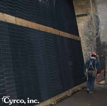 Drift eliminator cooling tower reconstruction