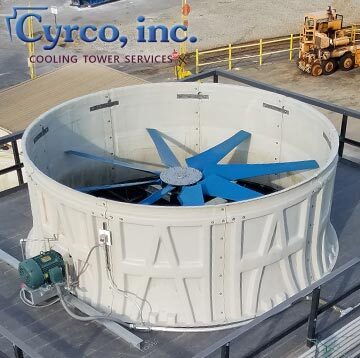 FRP Fan Stack and Deck FEP Cooling Tower